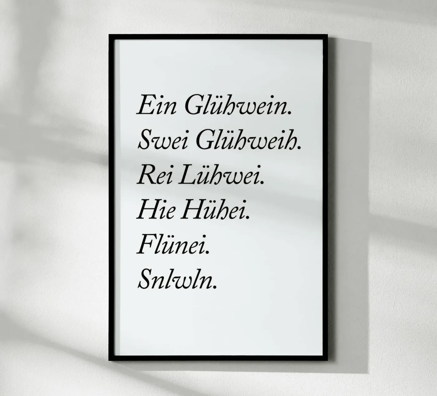 Glühwein poster da typealive