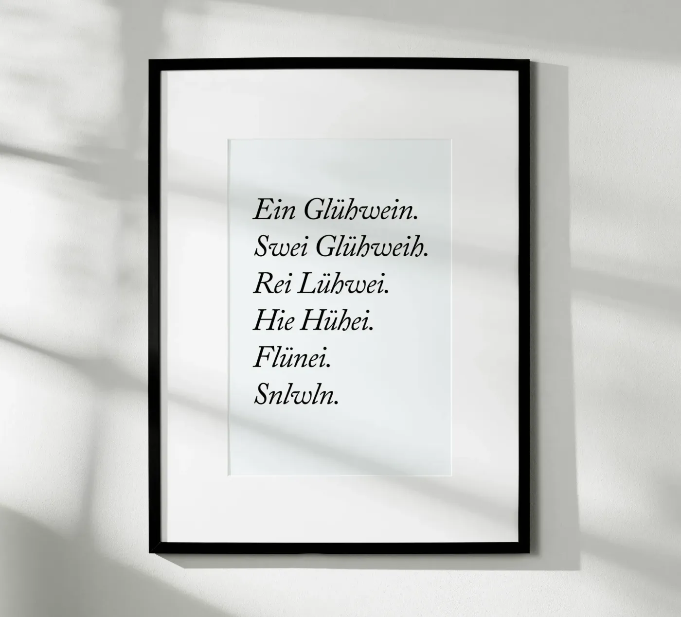 Glühwein poster da typealive