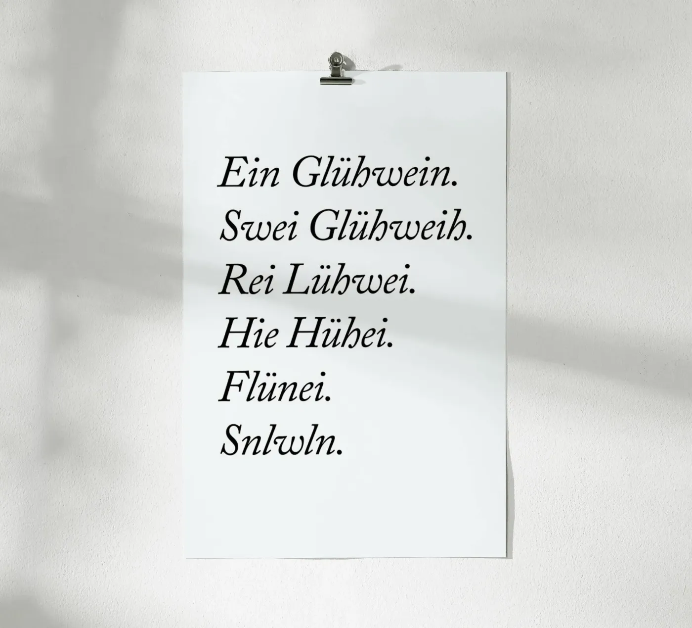 Glühwein poster da typealive