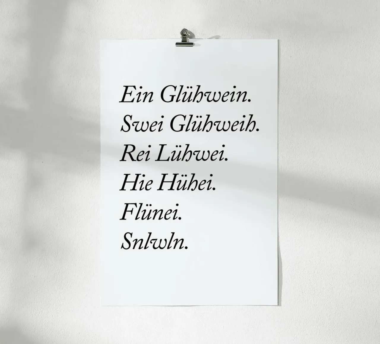 Glühwein poster da typealive