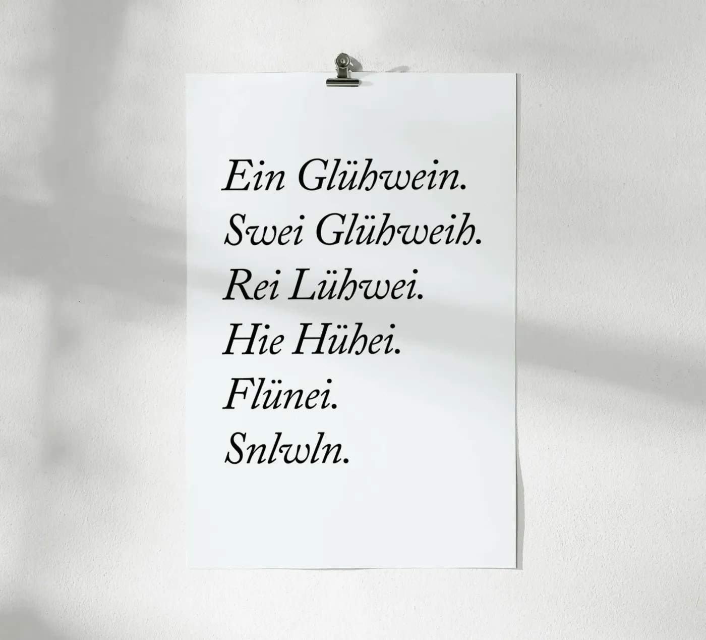 Glühwein poster da typealive
