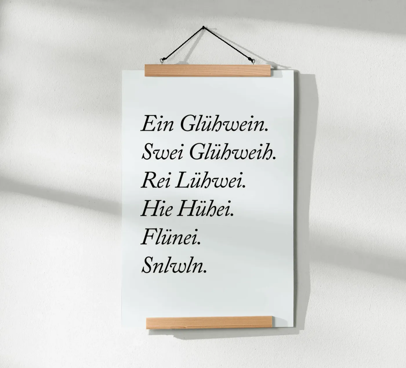 Glühwein poster da typealive