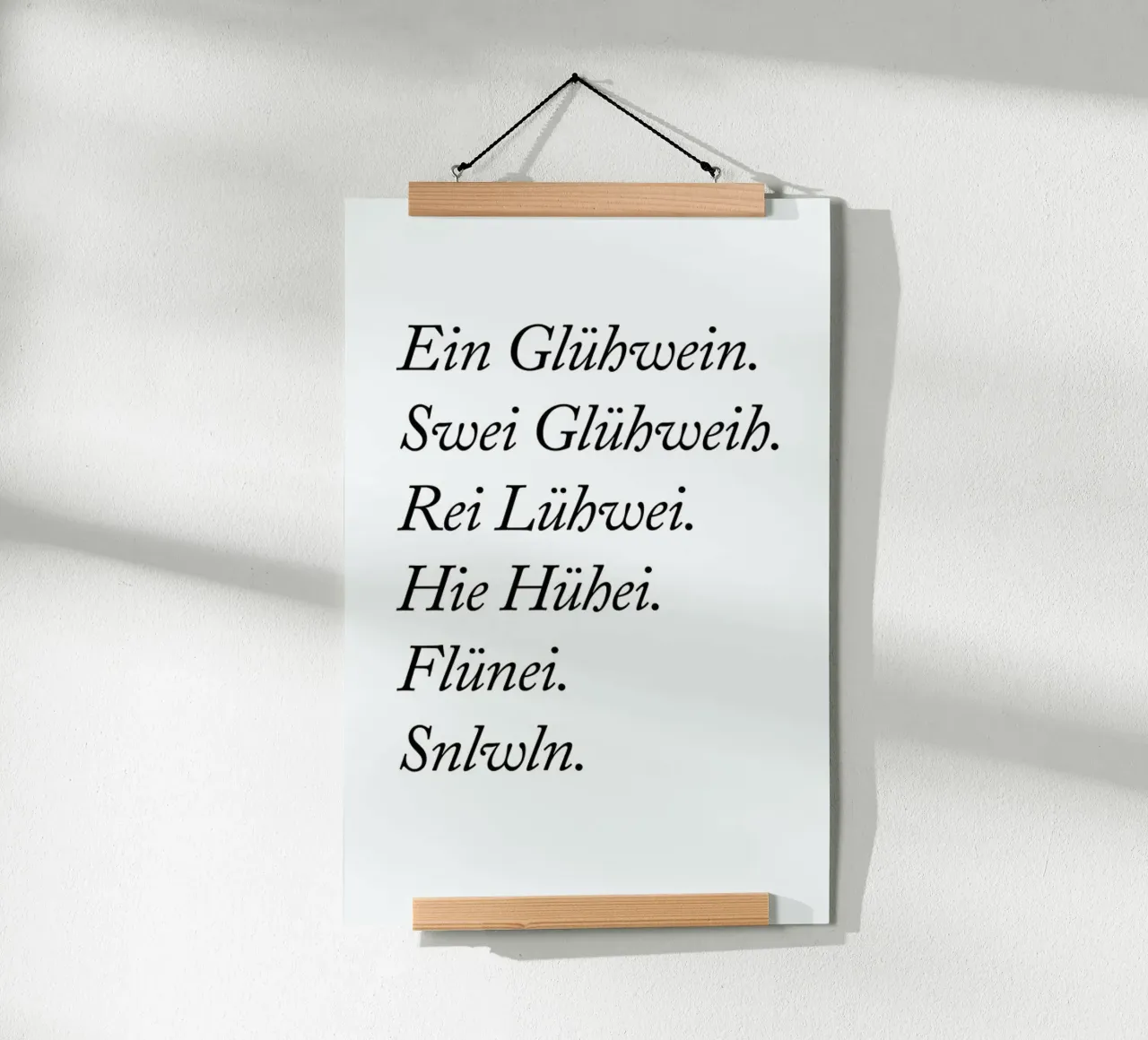 Glühwein poster da typealive