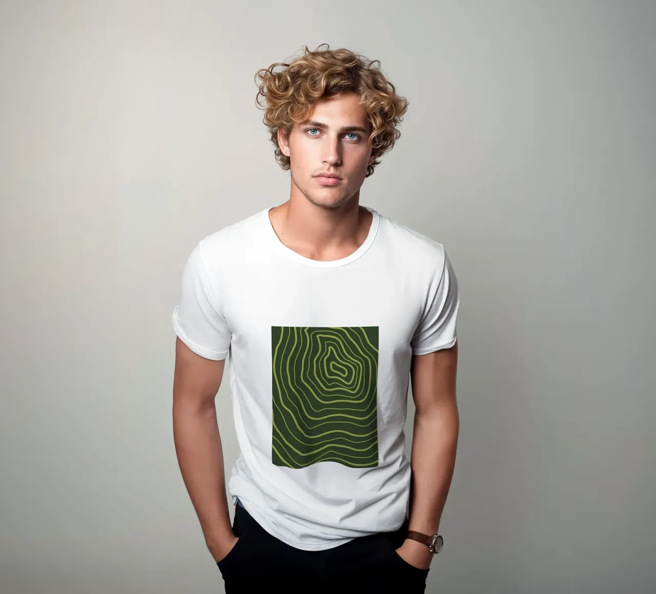 Linea verde minimalista t-shirt da MODERN NUANCE