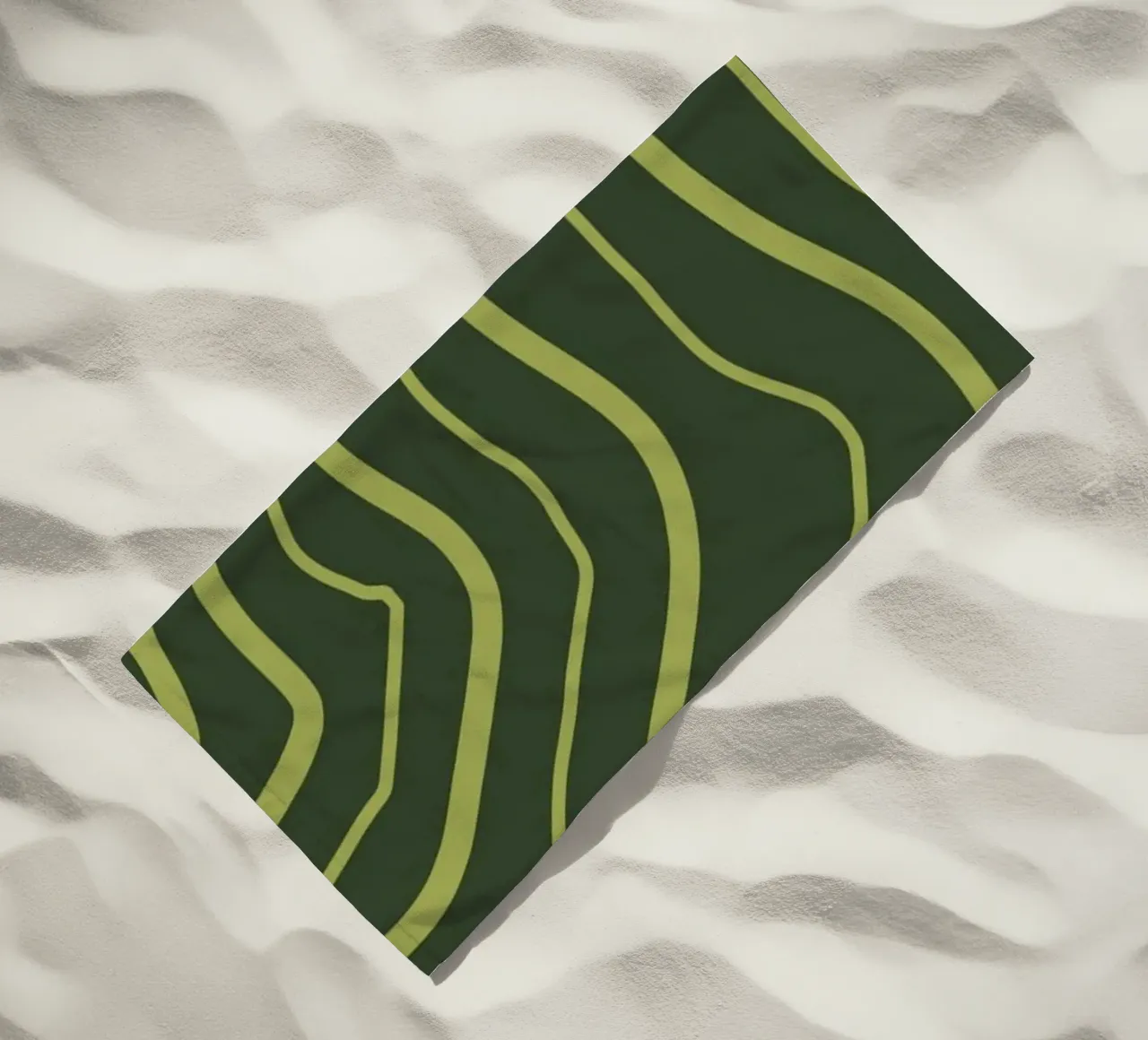 Linea verde minimalista telo mare da MODERN NUANCE