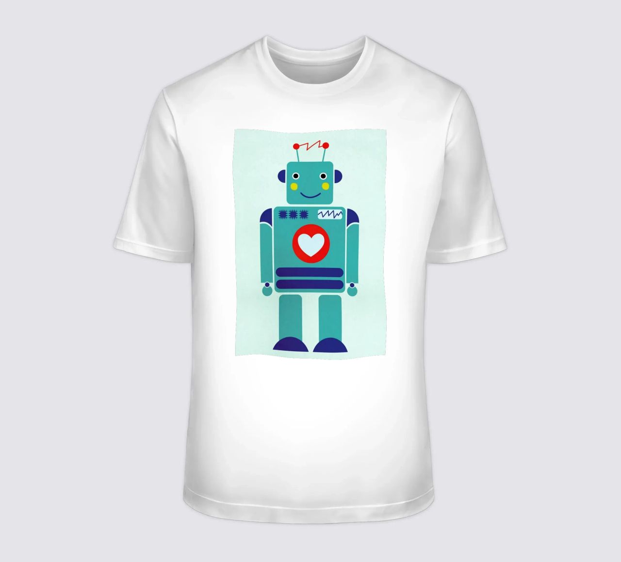 Robot with a Heart t-shirt da Little Flourishes