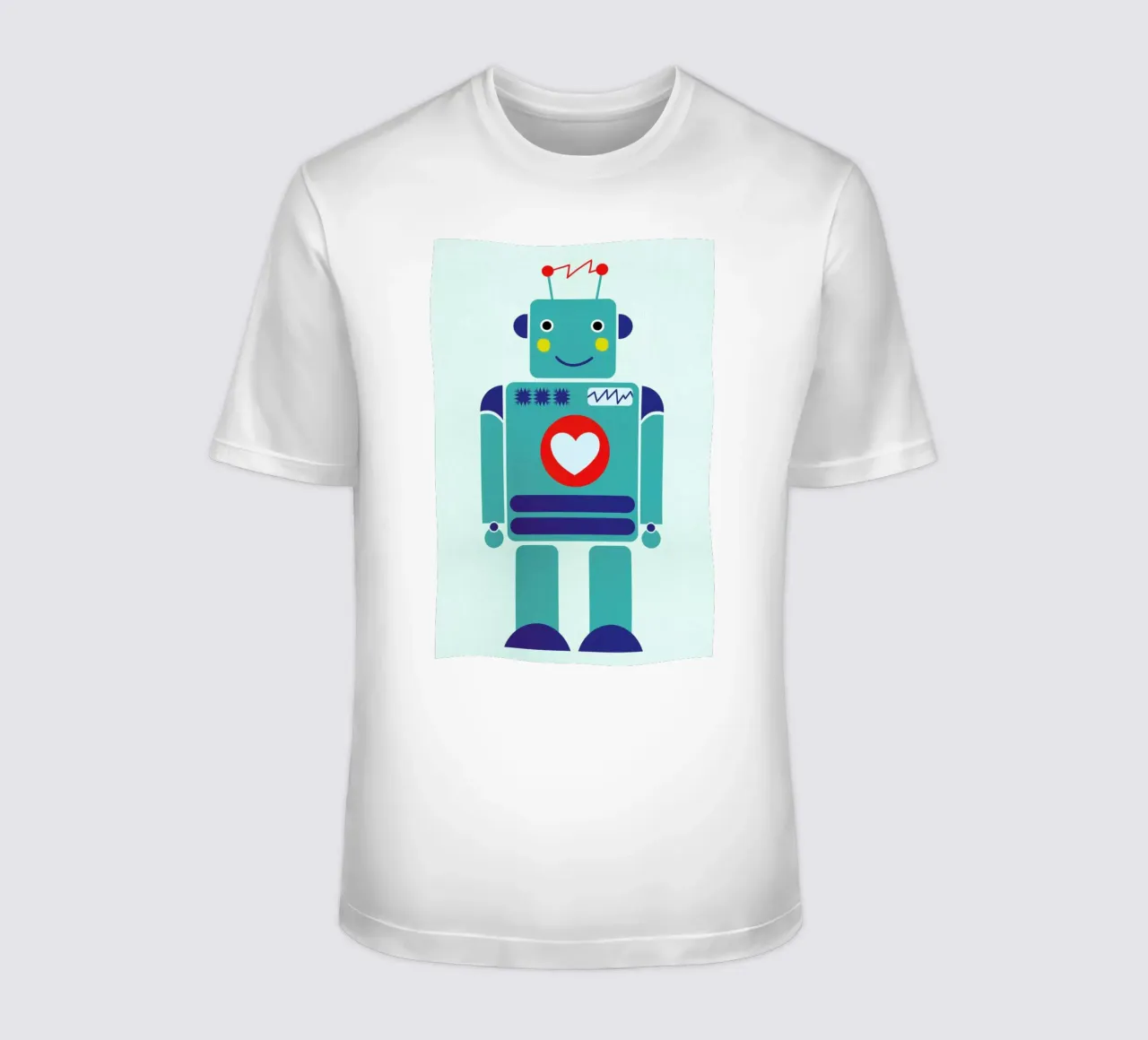 Robot with a Heart t-shirt da Little Flourishes