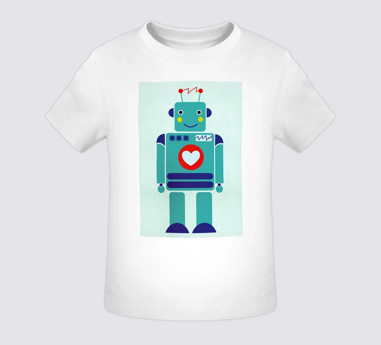 Robot with a Heart maglietta neonato da Little Flourishes
