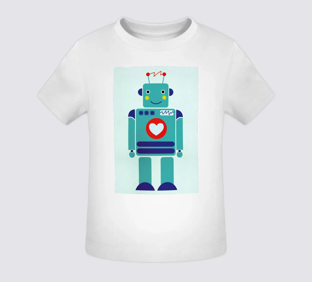 Robot with a Heart maglietta neonato da Little Flourishes