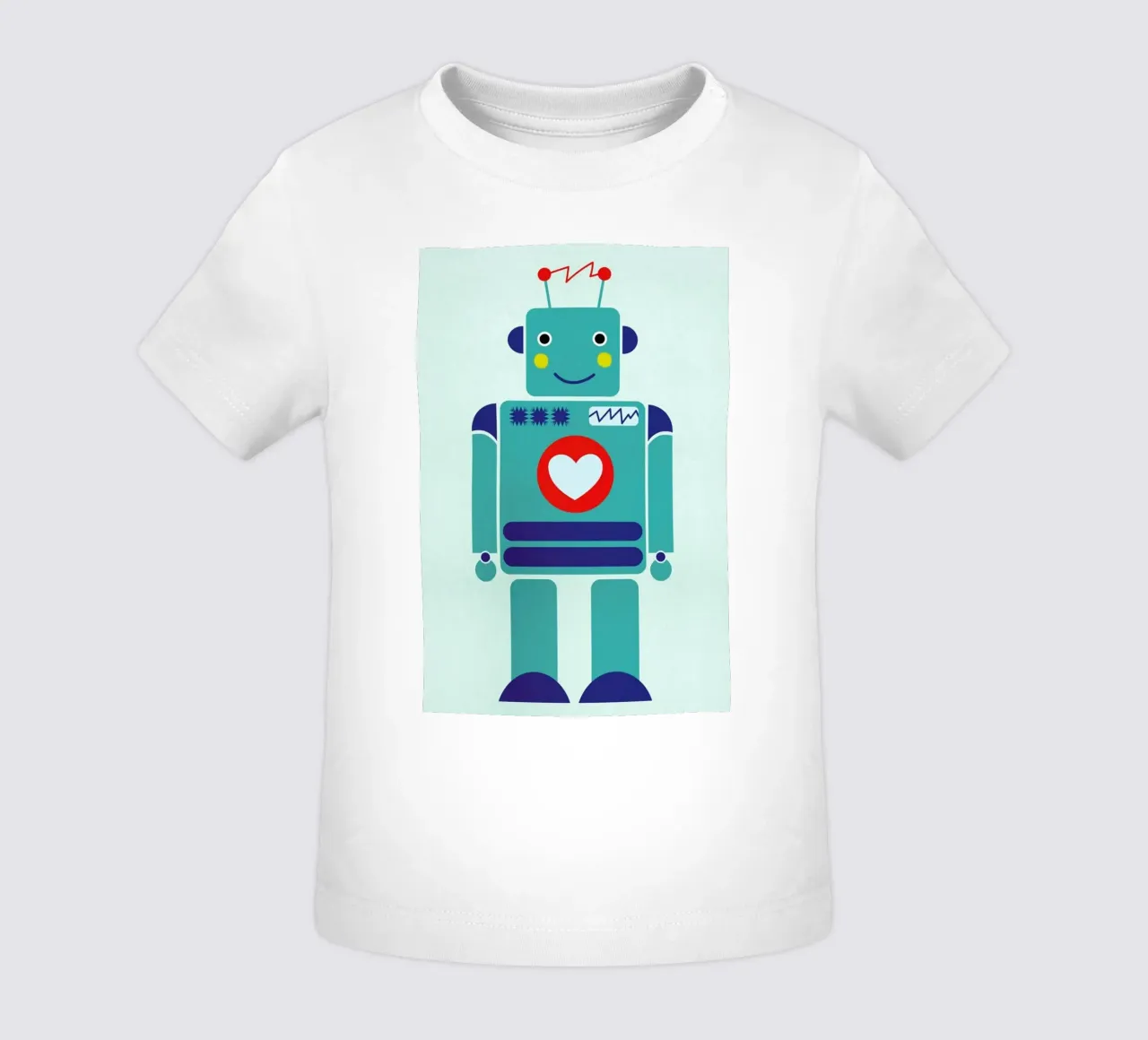 Robot with a Heart maglietta neonato da Little Flourishes