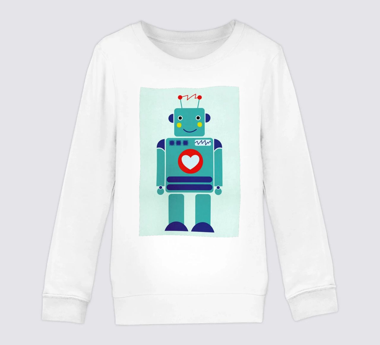 Robot with a Heart felpa bambino da Little Flourishes