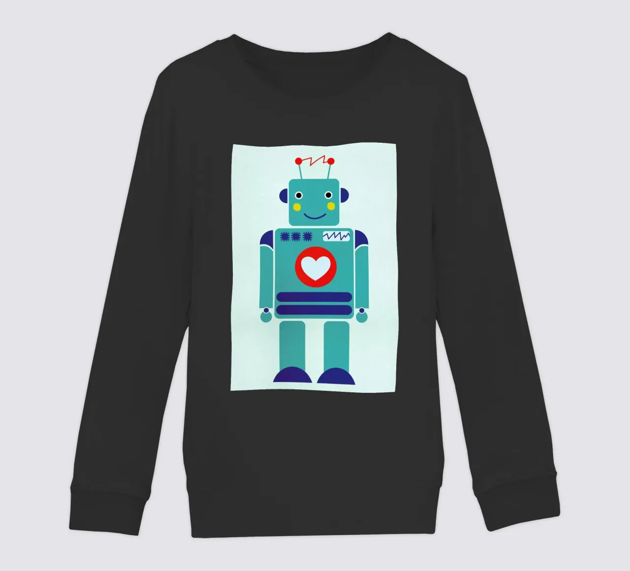 Robot with a Heart felpa bambino da Little Flourishes