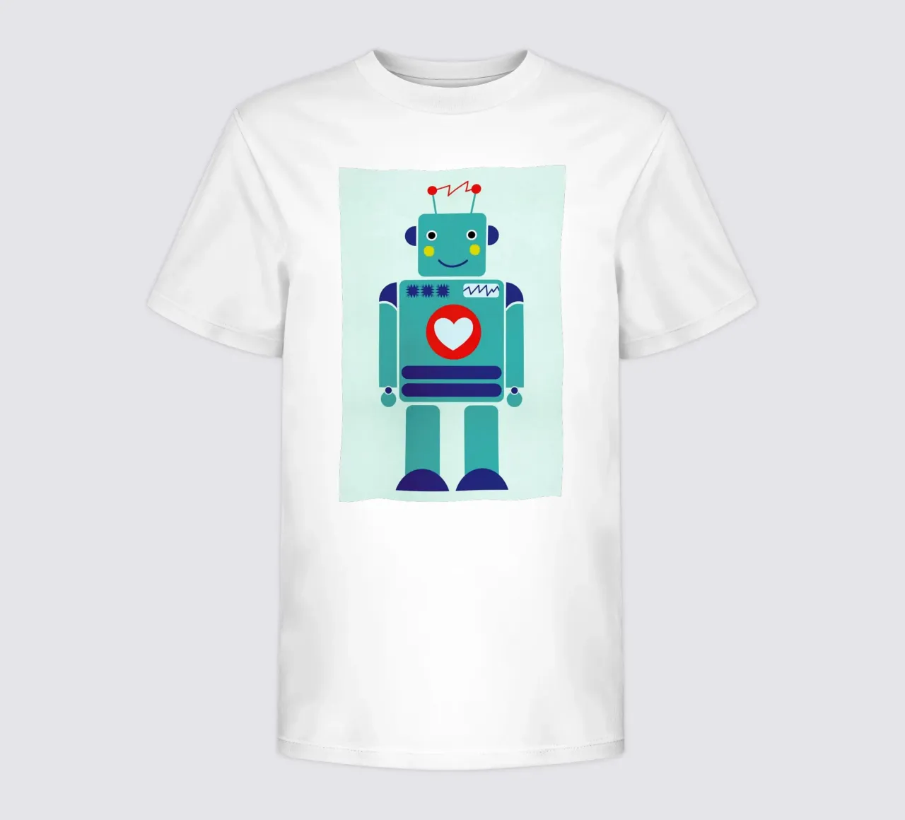 Robot with a Heart t-shirt bambini da Little Flourishes