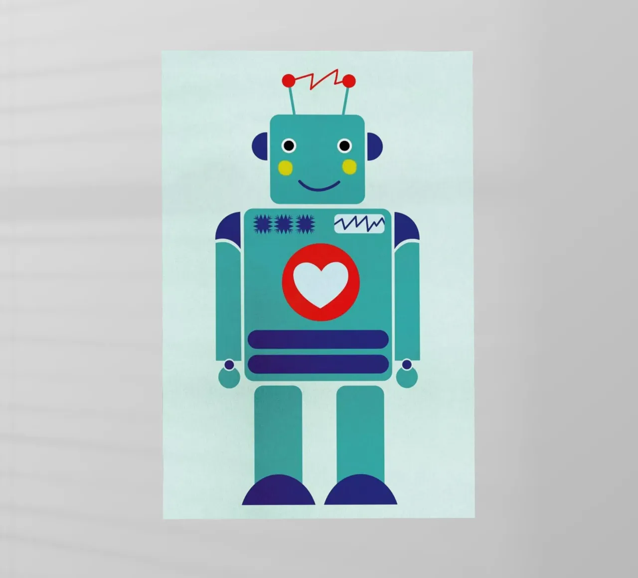 Robot with a Heart pellicola backlit da Little Flourishes