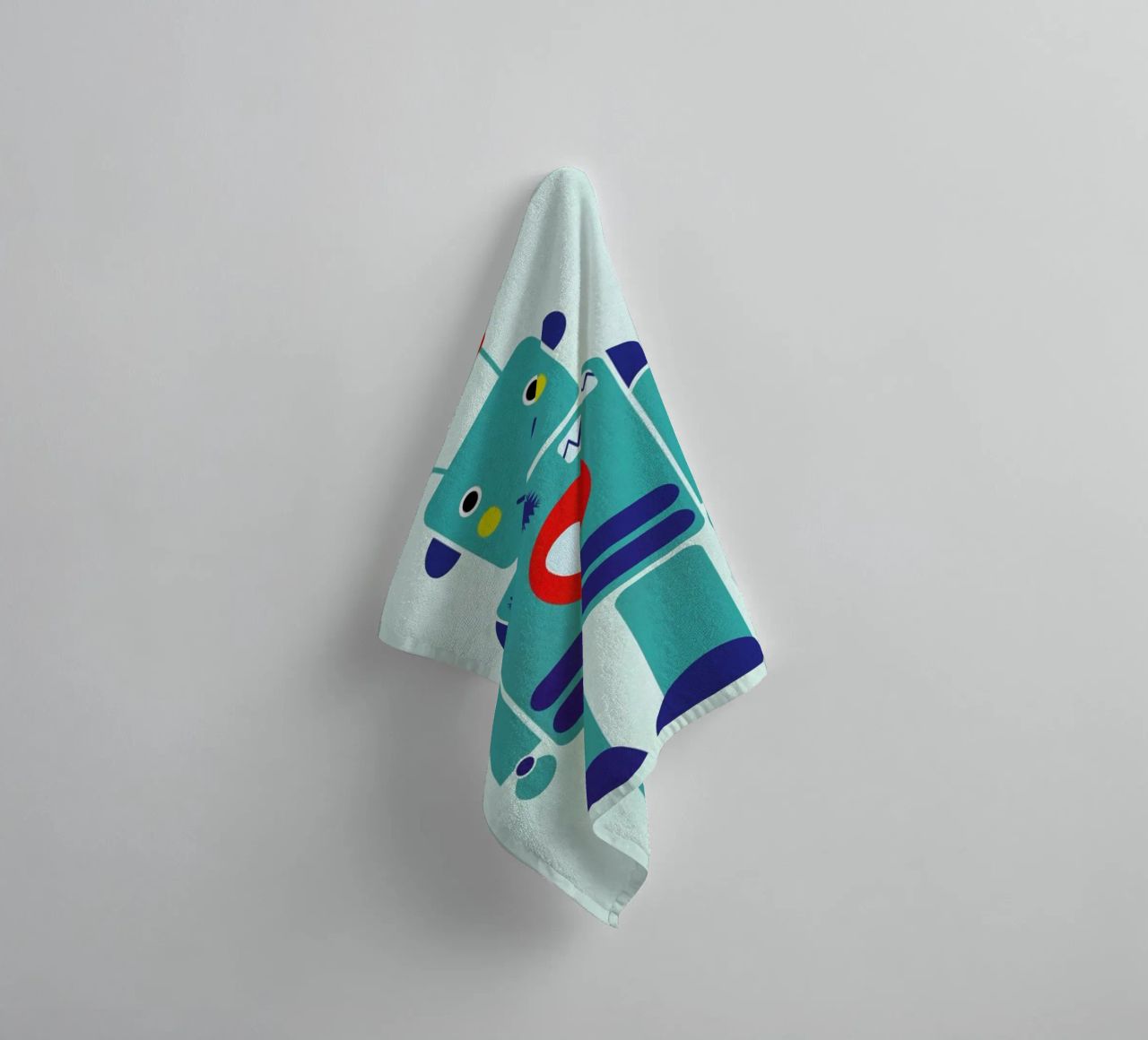 Robot with a Heart asciugamano da bagno da Little Flourishes