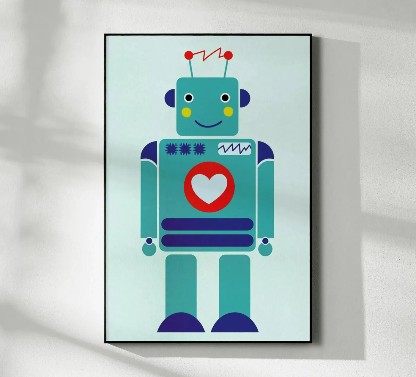 Robot with a Heart plexiglass da Little Flourishes