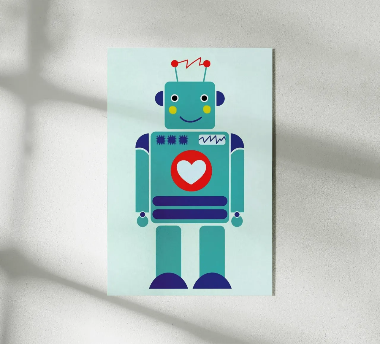 Robot with a Heart plexiglass da Little Flourishes