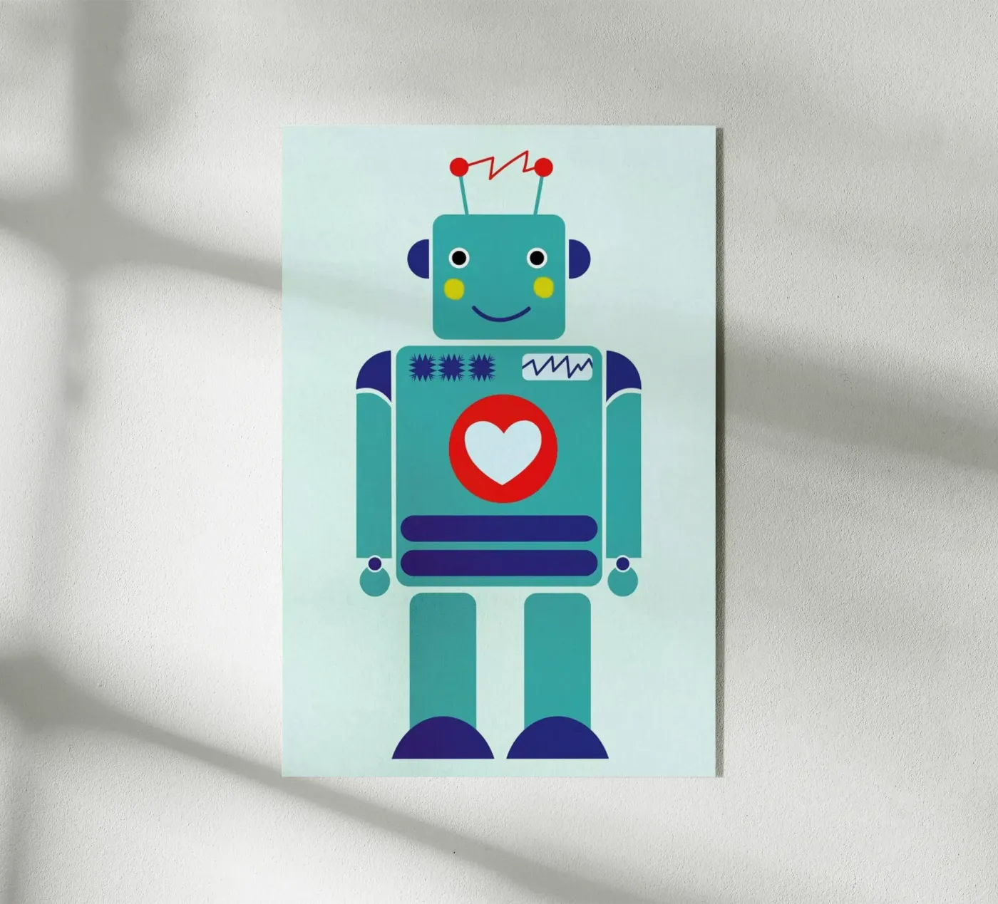 Robot with a Heart plexiglass da Little Flourishes