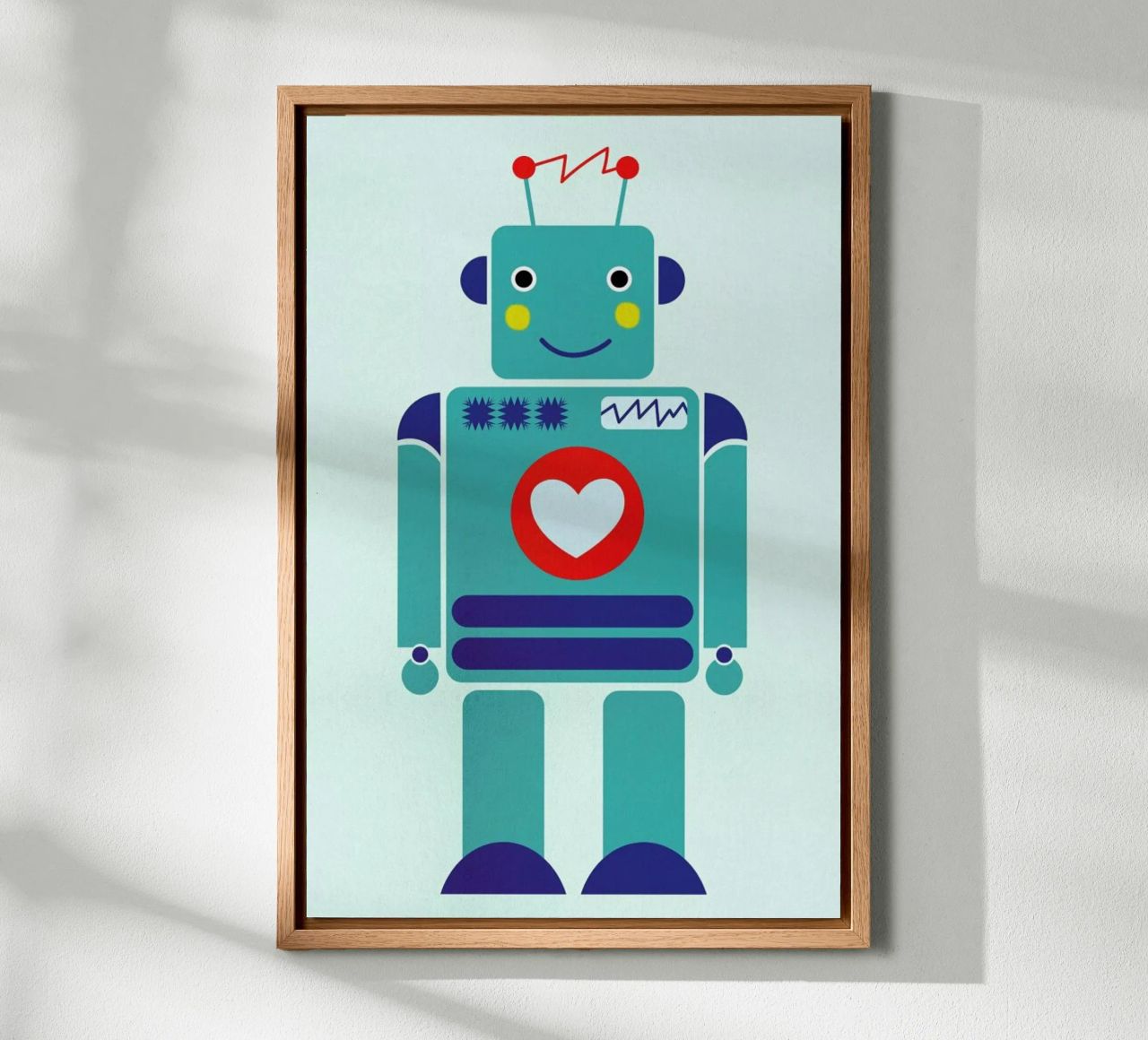 Robot with a Heart tela da Little Flourishes