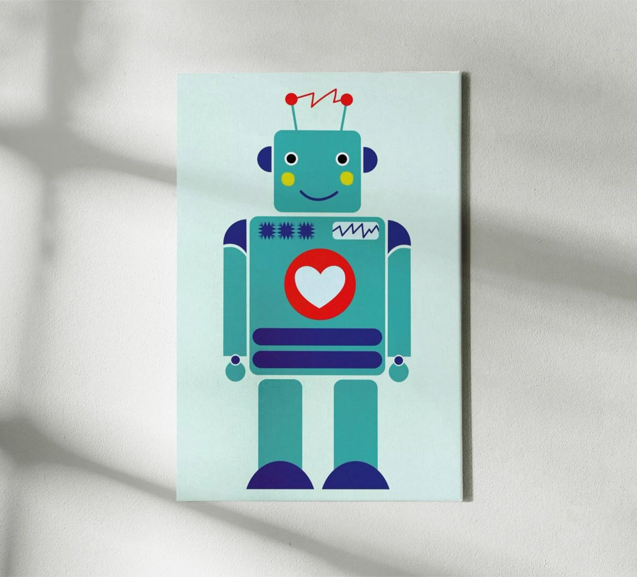 Robot with a Heart tela da Little Flourishes