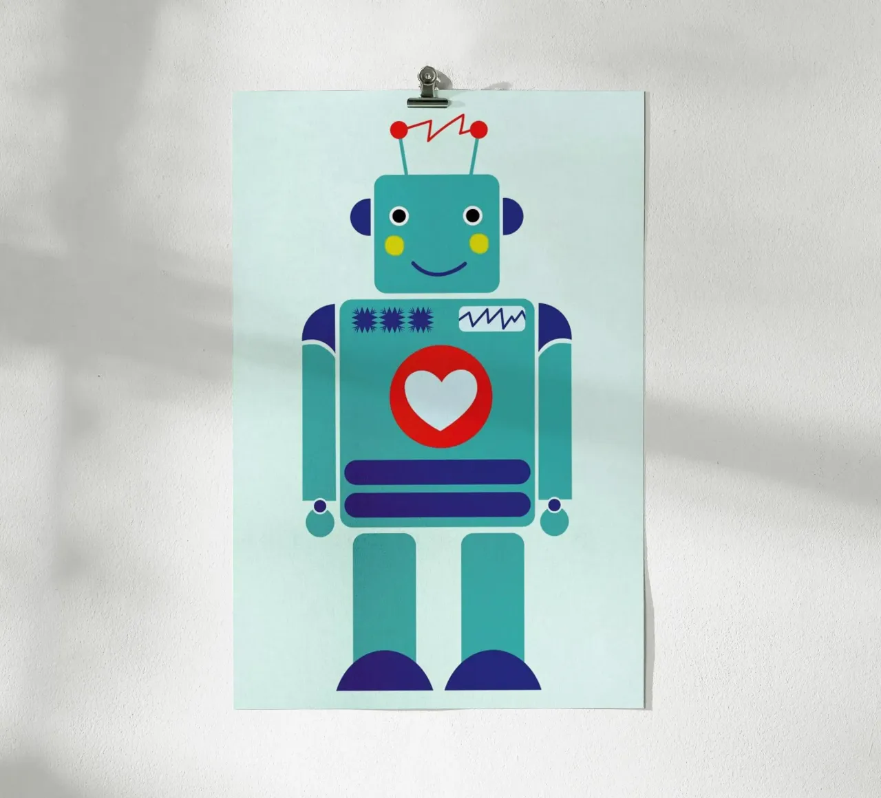 Robot with a Heart carta hahnemühle da Little Flourishes