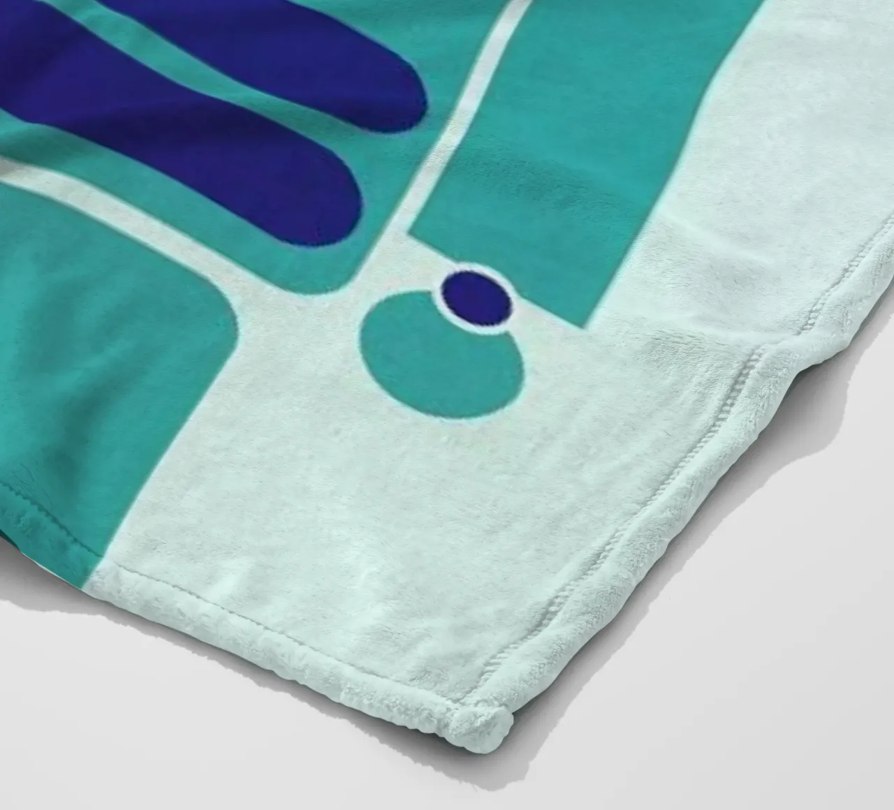 Robot with a Heart fleece blanket by Little Flourishes