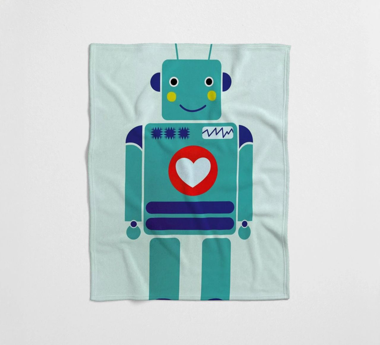 Robot with a Heart coperta in pile da Little Flourishes