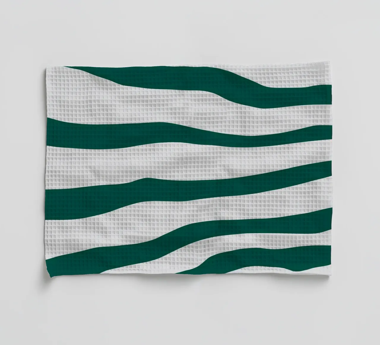 Motif blanc et vert torchon de MODERN NUANCE