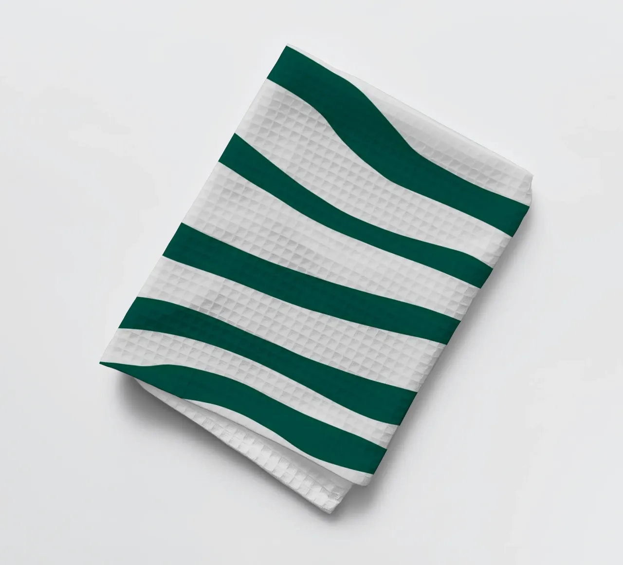 Motif blanc et vert torchon de MODERN NUANCE