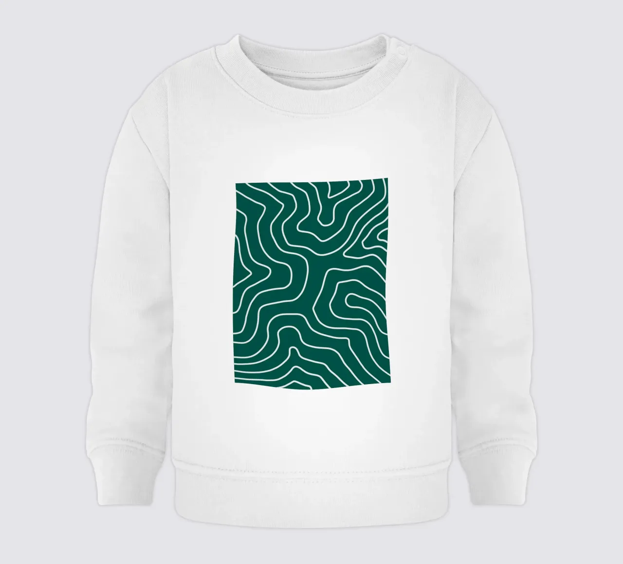 Linee bianche minimaliste felpa neonato da MODERN NUANCE