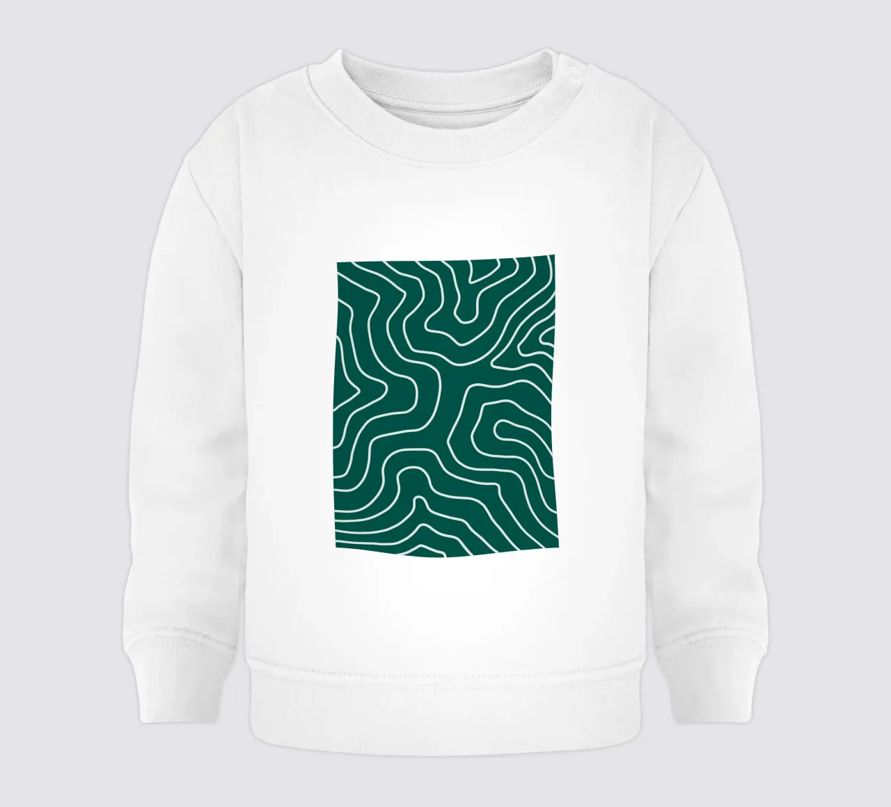 Linee bianche minimaliste felpa neonato da MODERN NUANCE