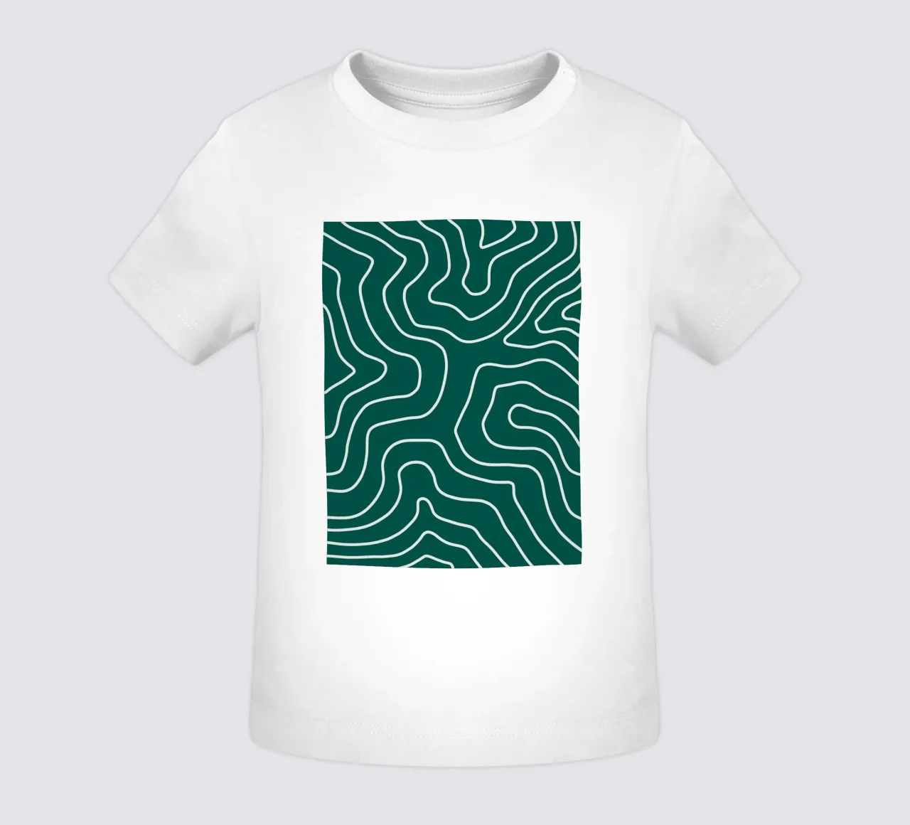 Minimalistische witte lijnen baby t-shirt van MODERN NUANCE