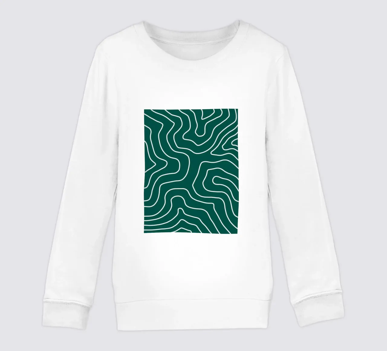 Linee bianche minimaliste felpa bambino da MODERN NUANCE