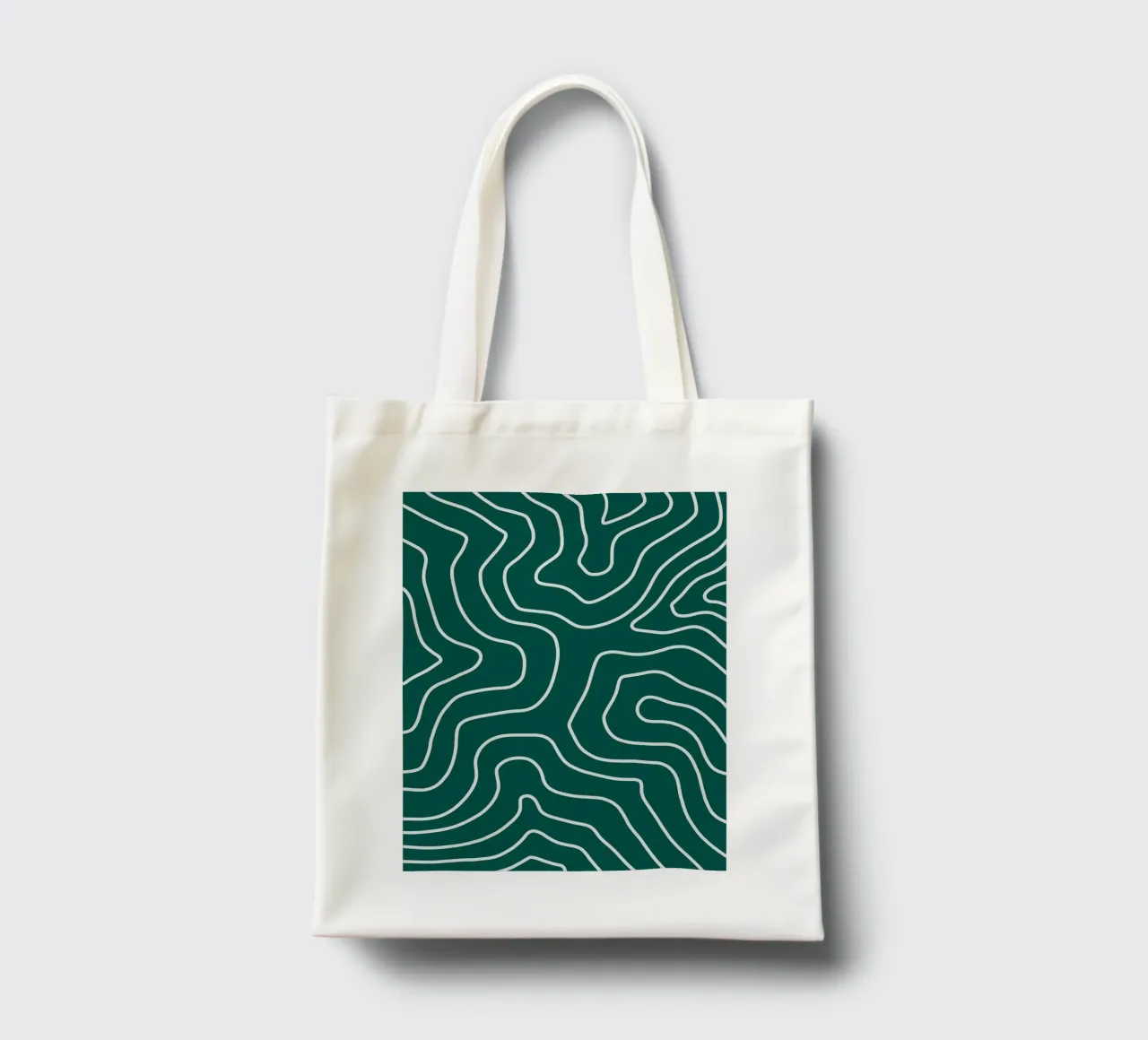 Linee bianche minimaliste borsa in juta da MODERN NUANCE