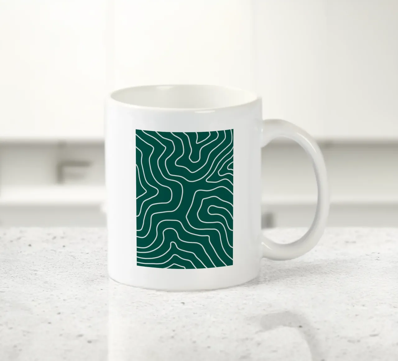 Linee bianche minimaliste tazza in ceramica da MODERN NUANCE