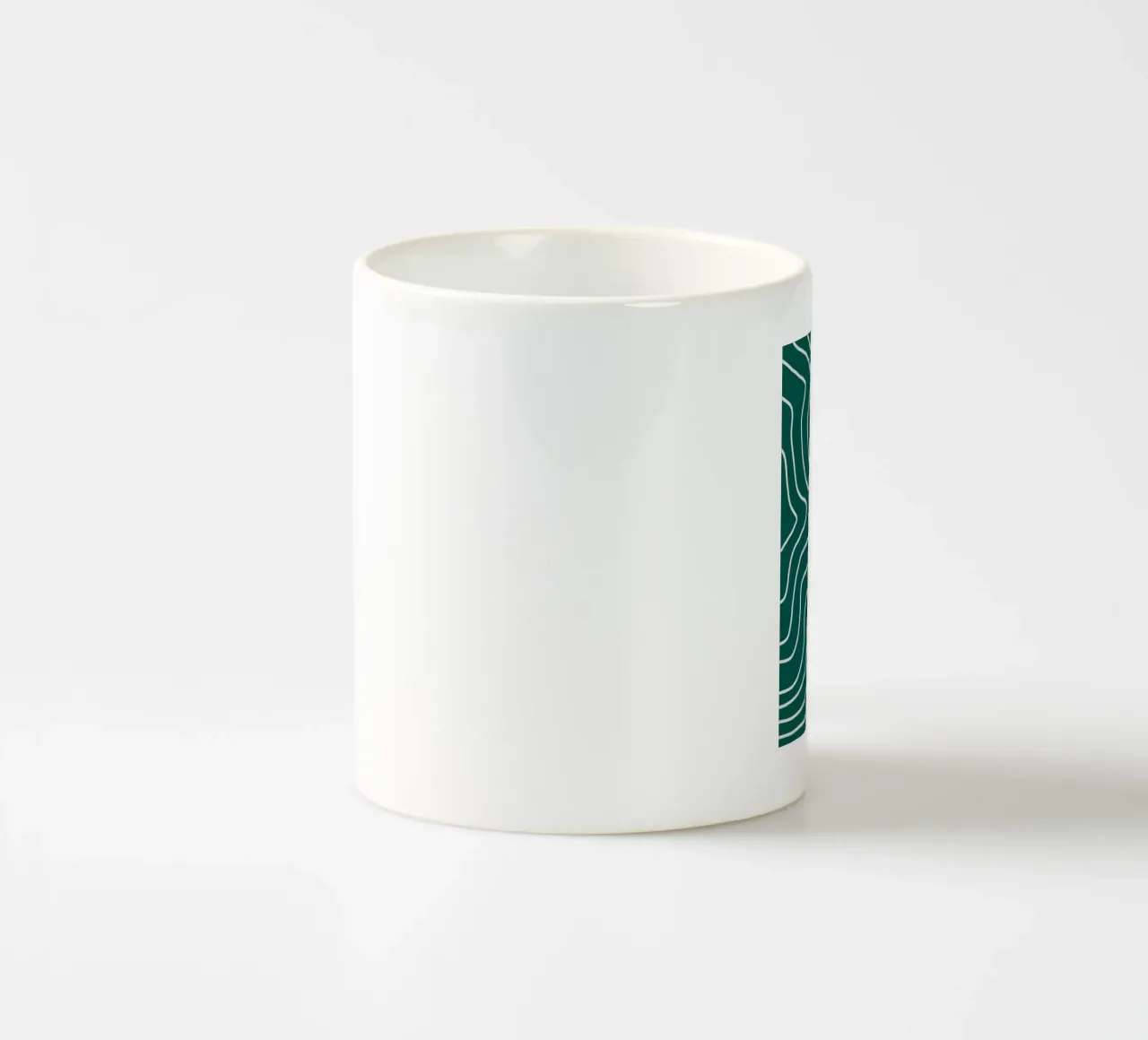 Linee bianche minimaliste tazza in ceramica da MODERN NUANCE