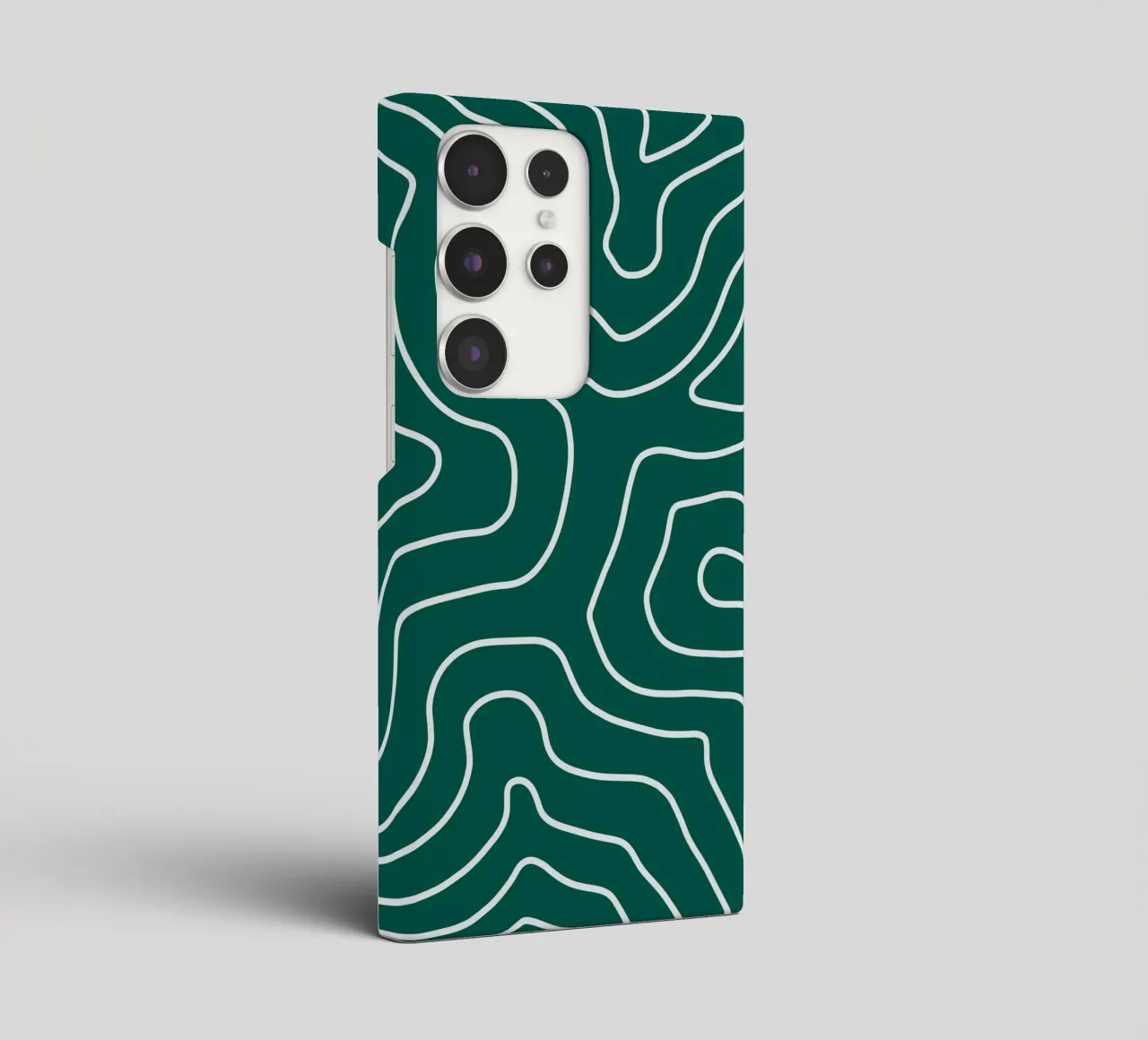 Linee bianche minimaliste cover samsung da MODERN NUANCE