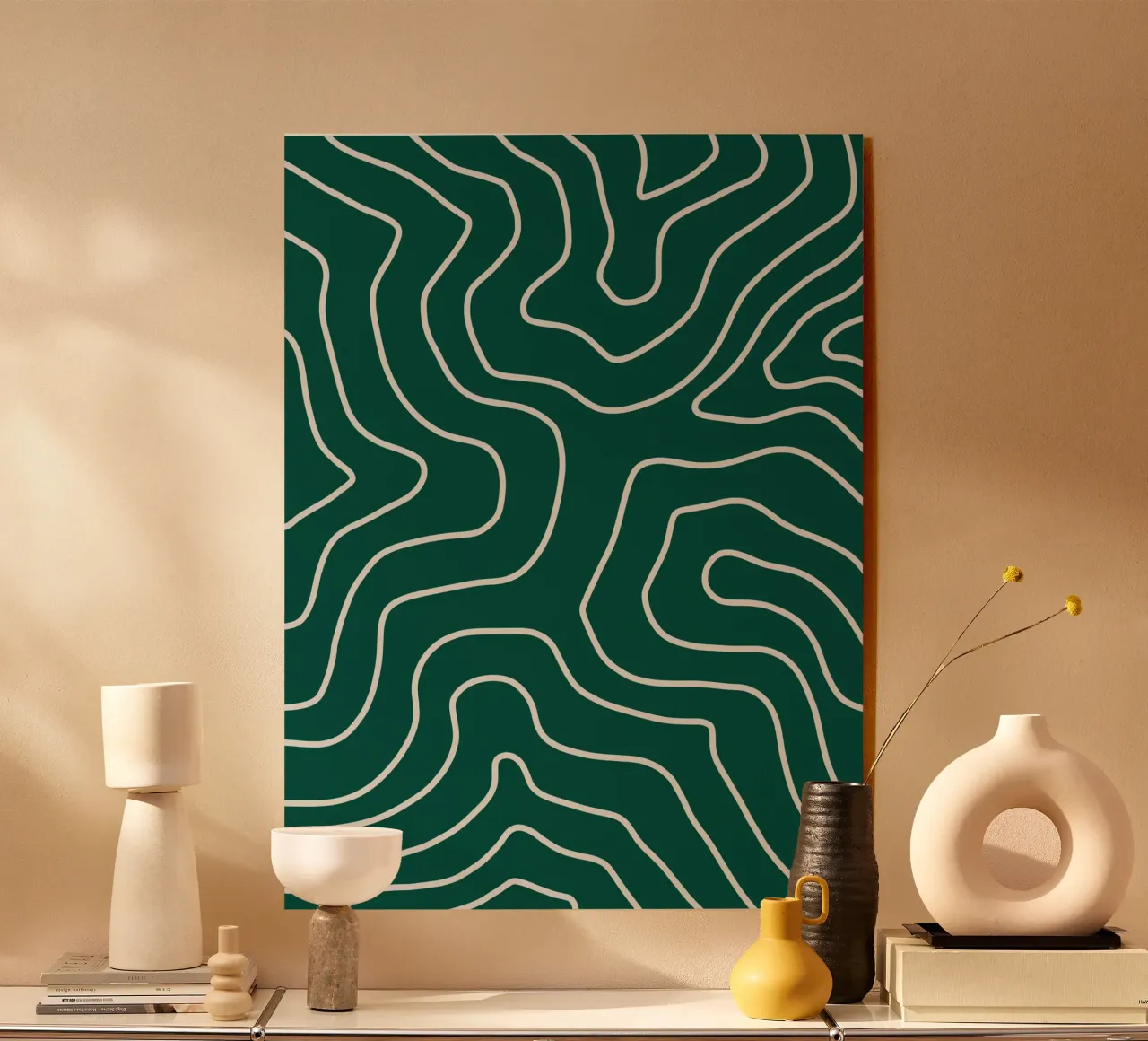 Linee bianche minimaliste plexiglass da MODERN NUANCE