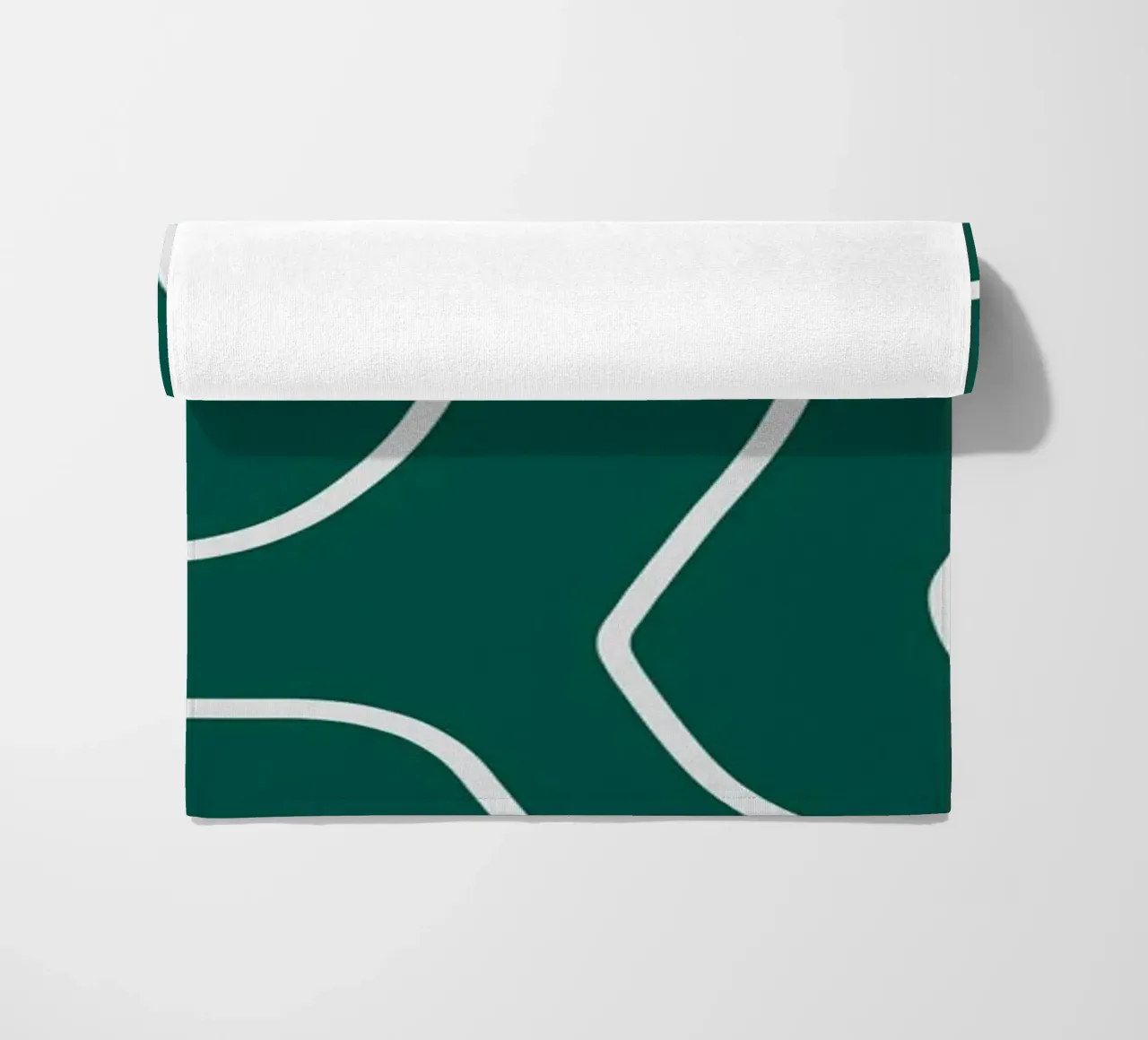 Linee bianche minimaliste telo mare da MODERN NUANCE