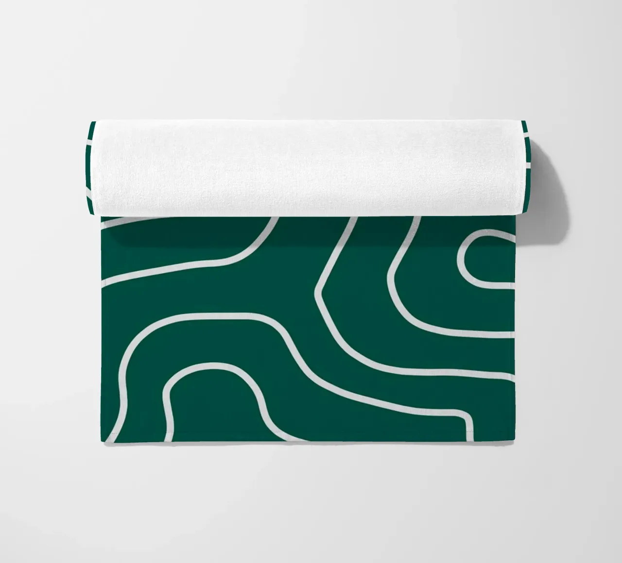 Linee bianche minimaliste telo mare da MODERN NUANCE