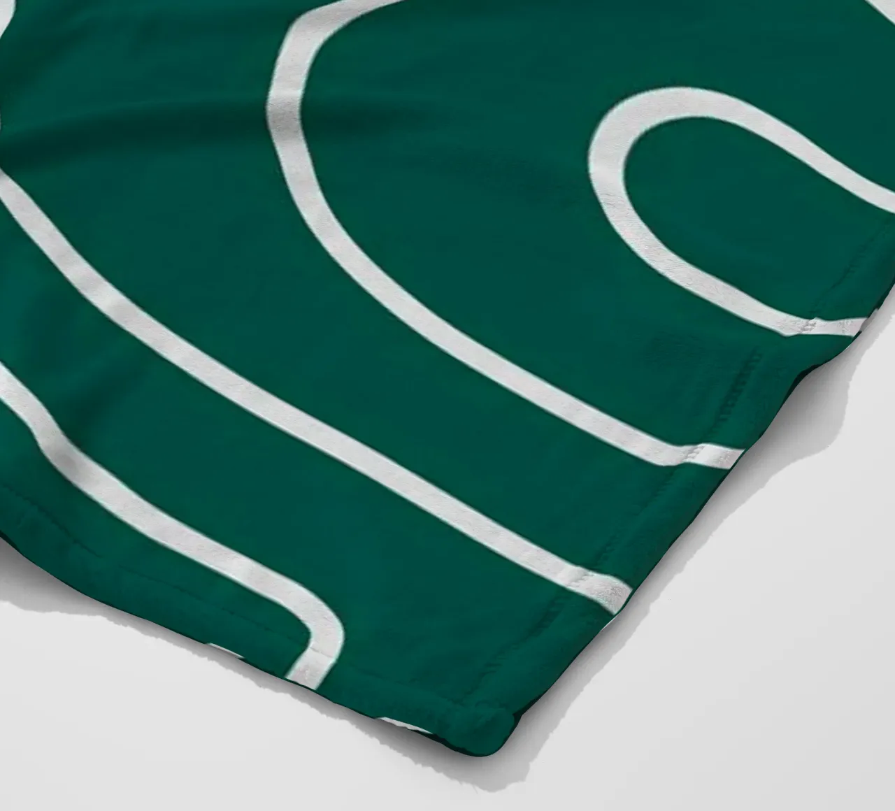 Linee bianche minimaliste coperta in pile da MODERN NUANCE