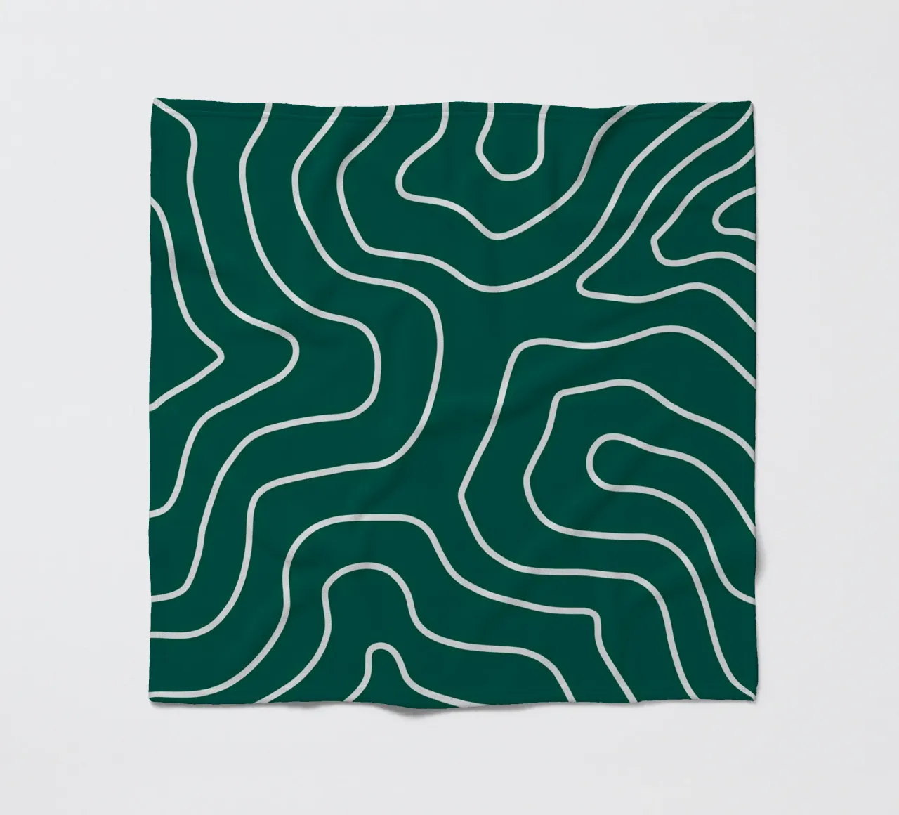 Linee bianche minimaliste coperta in pile da MODERN NUANCE