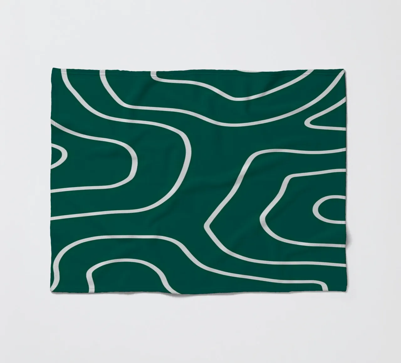 Linee bianche minimaliste coperta in pile da MODERN NUANCE