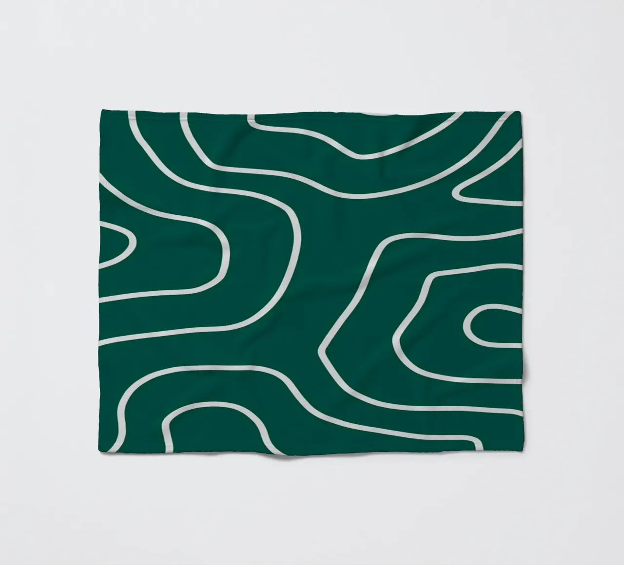 Linee bianche minimaliste coperta in pile da MODERN NUANCE