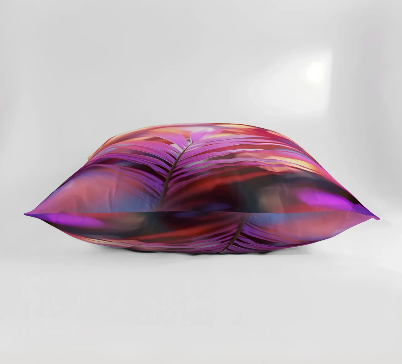 Foglie di palma in un gioco di luci cuscino da Carinaprint