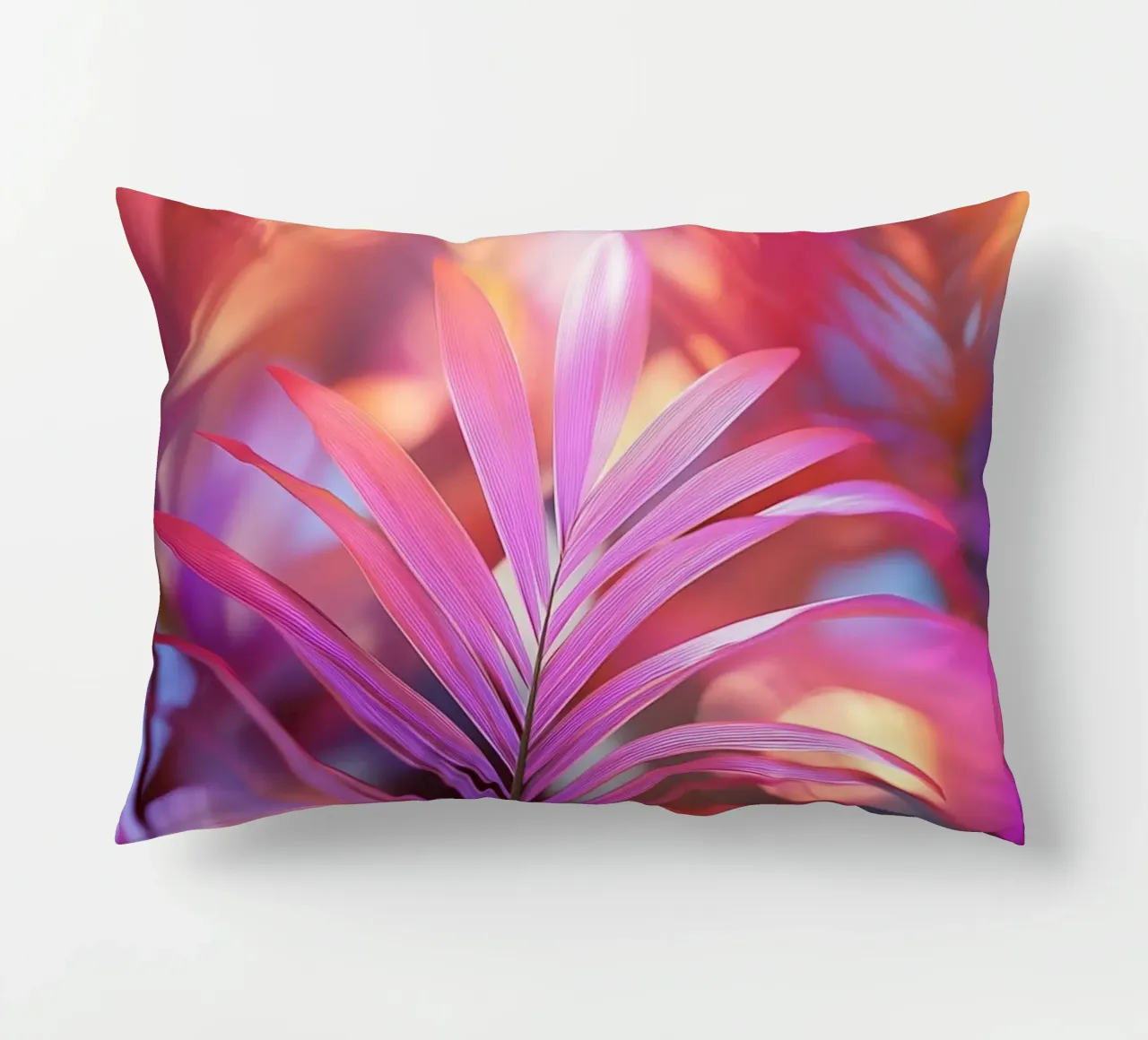 Foglie di palma in un gioco di luci cuscino da Carinaprint