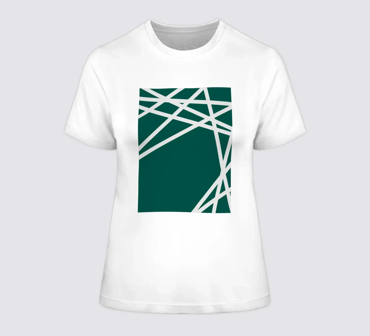 Linee bianche minimaliste t-shirt da donna da MODERN NUANCE