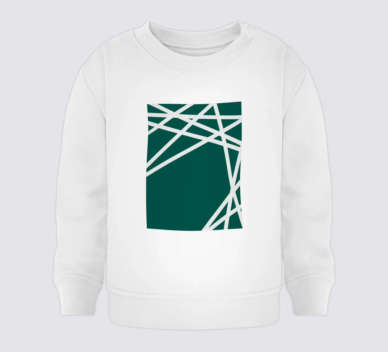Linee bianche minimaliste felpa neonato da MODERN NUANCE