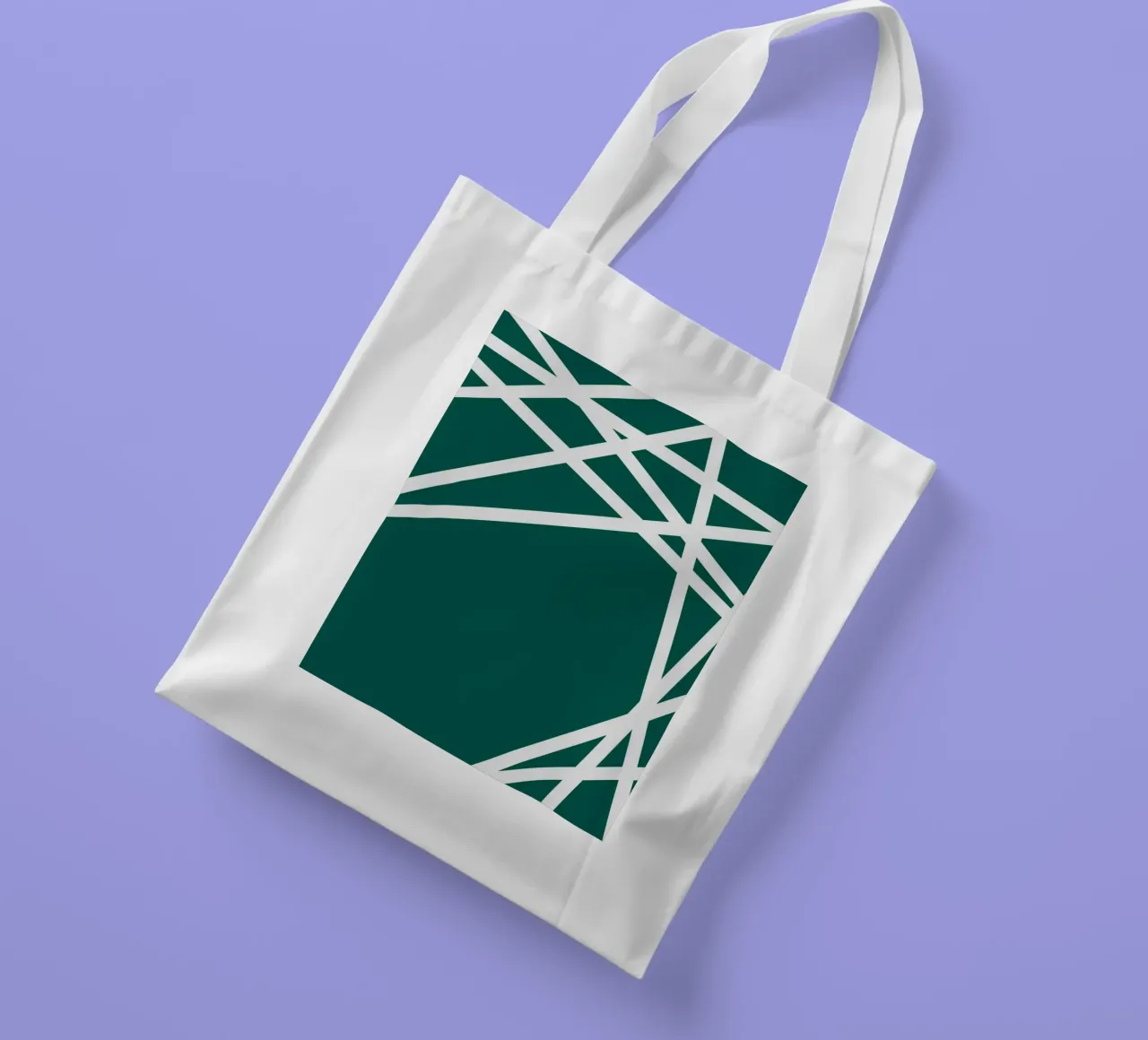 Linee bianche minimaliste borsa in juta da MODERN NUANCE