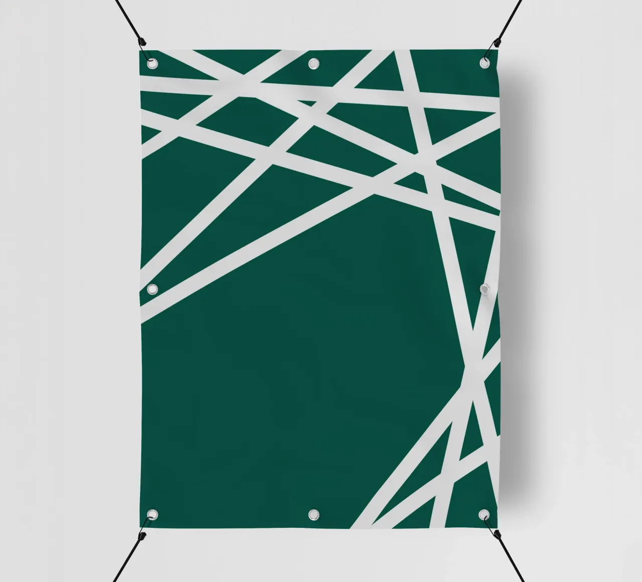 Linee bianche minimaliste telo in pvc da MODERN NUANCE